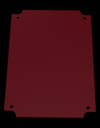 Mounting plate, hard paper, (L x W x H) 192 x 142 x 2 mm, natural, for M/T 223, EM/ET 223, 22000800