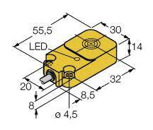 Turck Czujnik indukcyjny podtynkowy NAMUR BI10-Q14-Y1X