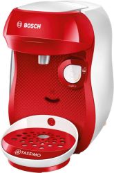 Ekspres do kawy na kapsułki Bosch Haushalt Happy, czerwony, biały
