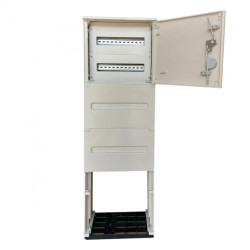 Obudowa termoutwardzalna z fundamentem 40x40 2x16 modułów IP 44 rozdzielnia elektryczna złącze kablowe RT 40x40 TH/F