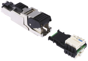 Złącze RJ45 Męski Złącze RJ45 Montaż na kablu Cat6a Telegartner, proste, 8P8C-żyłowe