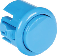 Pushbutton switch, blue, unlit , 12 V, mounting Ø 29.5 mm, BUTTON-BLUE-MINI