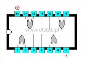 CMOS 4030D cztery 2-wej. bramki EXOR SO14