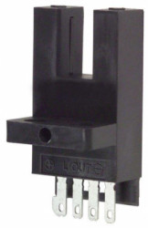 Fork light barrier, 0.005 m, NPN, 5-24 VDC, connector, IP50, EE-SX673
