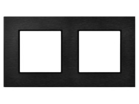 ARIA Ramka 2 podwójna szczotkowany antracyt R-2UAC/64/25 OSPEL
