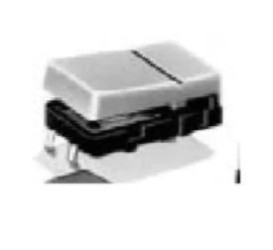 Przełącznik klawiaturowy Poz 2 SPST-NO 0,05A/24VDC czarny B3J1100