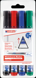 4-363-4 Whiteboard marker/four colours/1.0 - 5.0 mm