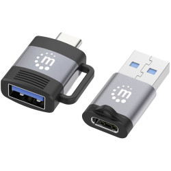 Manhattan 356329 USB 2.0 Adapter 5 Gbit/s 3 A USB-C USB-A 2x C 2x A 3.2 Gen 1