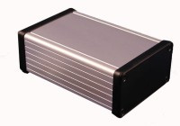 GAL1455K1202 Obudowa z aluminium wymiary: 120x78x43mm - dekle czarne z tworzywa