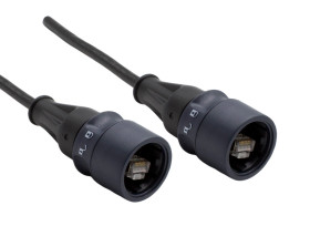 Kabel Ethernet Cat6a długość 3m Z zakończeniem Bulgin PVC