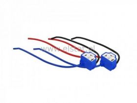 Oprawka żarówki H4 L ceramiczna; kabel 10cm; 2szt