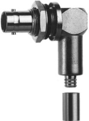 BNC panel socket 50 Ω, RG-58C/U, crimp/crimp, angled, 100023373