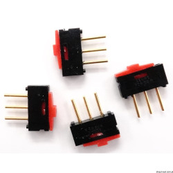 19.03201.01 Pushbutton Switches 1K2 Gold Contacts THT SECME