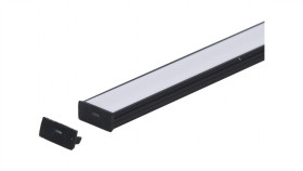 Zaślepka Pcv Line Slim Czarna Z Otworem