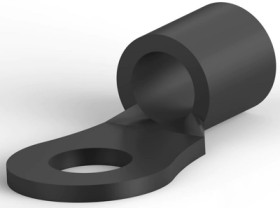 Uninsulated ring cable lug, 16.8-26.7 mm², AWG 4, 8.33 mm, M8, black, 33470
