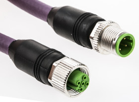 Przewód czujnik-siłownik ze złączem Złącze M12 długość 5m Rodzaj A Żeńskie Złącze B Złącze M12