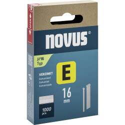 Novus 044-0089 Staple Pins Type J 16mm 1000pieces For Moulding &amp; Wood