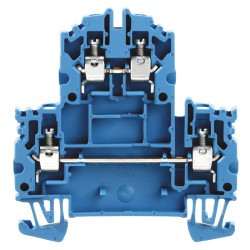Dwurzędowa złączka szynowa Weidmuller poziomy: Podwójny 26 → 12AWGŚruba W 32A 800 V