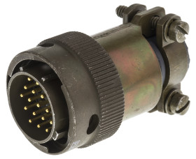 Złącze 19-pinowe Męski ITT Cannon Męski Montaż na kablu rozmiar 14