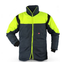 Kurtka, rodzaj Unisex, S, Tkanina, Granatowy/żółty