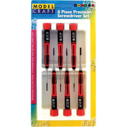 Model Craft PSD1600 6pce Slotted Blade Screwdriver Set