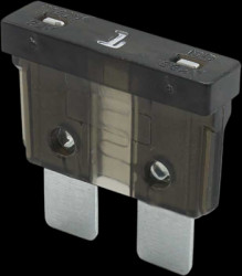 Automotive flat fuse, 1 A, 32 V, black, (L x W x H) 19.2 x 5.2 x 19.2 mm, F1501