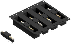 Socket header, 8 pole, pitch 2.54 mm, angled, MK23SMD8BTR