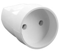 GAC250PL-CKW-2P Gniazdo 250V - standard PL - 2 biegunowy, białe 16A - na kabel