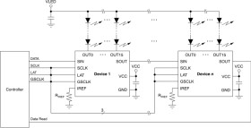 16-channel, 16-bit PWM LED driver with 6-bit global brightness