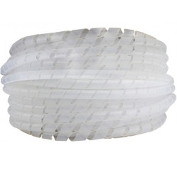 Wąż spiralny GST 12 transparentny Oplot 15mm organizer kablowy 10m