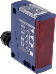 Czujniki fotoelektryczne Retrorefleksyjny w obudowie prostokątnej Telemecanique Sensors z wyjściem przekaźnikowym