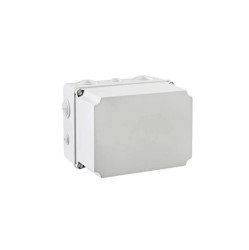 IP65 Puszka hermetyczna wysoka LIGHT 197x260x180 pokrywa pełna, z dławicami (4xM25, 6xM40)