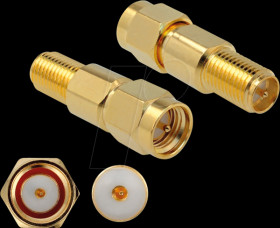 89991 Adapter SMA plug &gt; RP-SMA jack