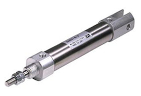 Siłownik pneumatyczny z tłoczyskiem skok: 15mm SMC Ø 16mm dwustronnego działania Action 90mm Zderzak gumowy CJ2B16-15Z