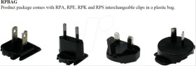 PSA-R-CLIPKIT-R Adapter set for PSA series, EU, USA, UK, AU
