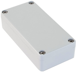 PC miniature enclosure, (L x W x H) 40 x 80 x 22 mm, light gray (RAL 7035), IP68, 1551WKGY