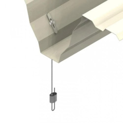 Linka stalowa 3m z mocowaniem TG do blachy trapezowej z zaciskiem 4Sprint do 24kg (opakowanie 10 szt.)