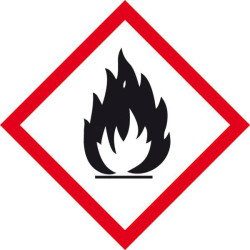 SafetyMarking 21.B1013 GHS 02 Flame Symbol Self-Adhesive Film 100x100mm