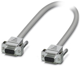 Connection cable, 2 m, D-Sub socket, 9 pole to D-Sub socket, 9 pole, 2305428
