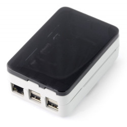 Obudowa Raspberry Pi Model 3B+/3B/2B Short Crust Plus z przekładką - biała