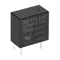 Zettler Electronics AZ7709T-1AE-12DSEF PCB Relay 12V DC 10A 1 Maker 1pc