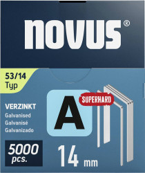 Zszywki z cienkiego drutu - typ 53 5000 szt. Novus Tools 042-0764 Wymiary (D x S) 14 mm x 11.3 mm