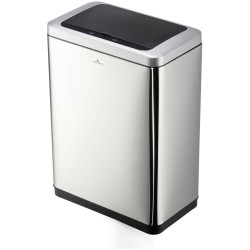 Durable 342423 Durable NO TOUCH DUO Garbage bin Silver Automatic lid opener
