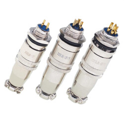 XS12JK Self-locking Aviation Connector Set - Plug & Socket