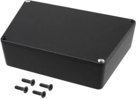 Aluminum enclosure, (L x W x H) 95 x 151 x 35 mm, black (RAL 9005), IP54, 1590TRPCBK