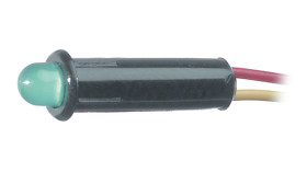 Panel LED 24-28V, zielona 6.35mm LED Końcówka lutownicza Oshino Lamps