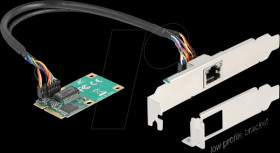 95268 Network card, MiniPCIe I/O, Gigabit Ethernet, 1x RJ45