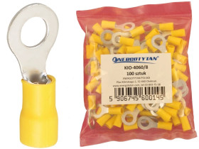 Końcówka oczkowa izolowana / Końcówka oczkowa 4-6 mm2 / KIO-4060/8 / 100 sztuk
