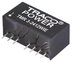 Przetwornica DC-DC, 3W, Uwe 9 → 36 V DC, Uwy ±12V dc, Iwy ±125mA, TRACOPOWER