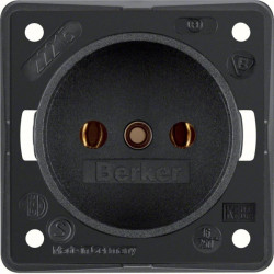 Integro Gniazdo b/u czarny mat 9618405